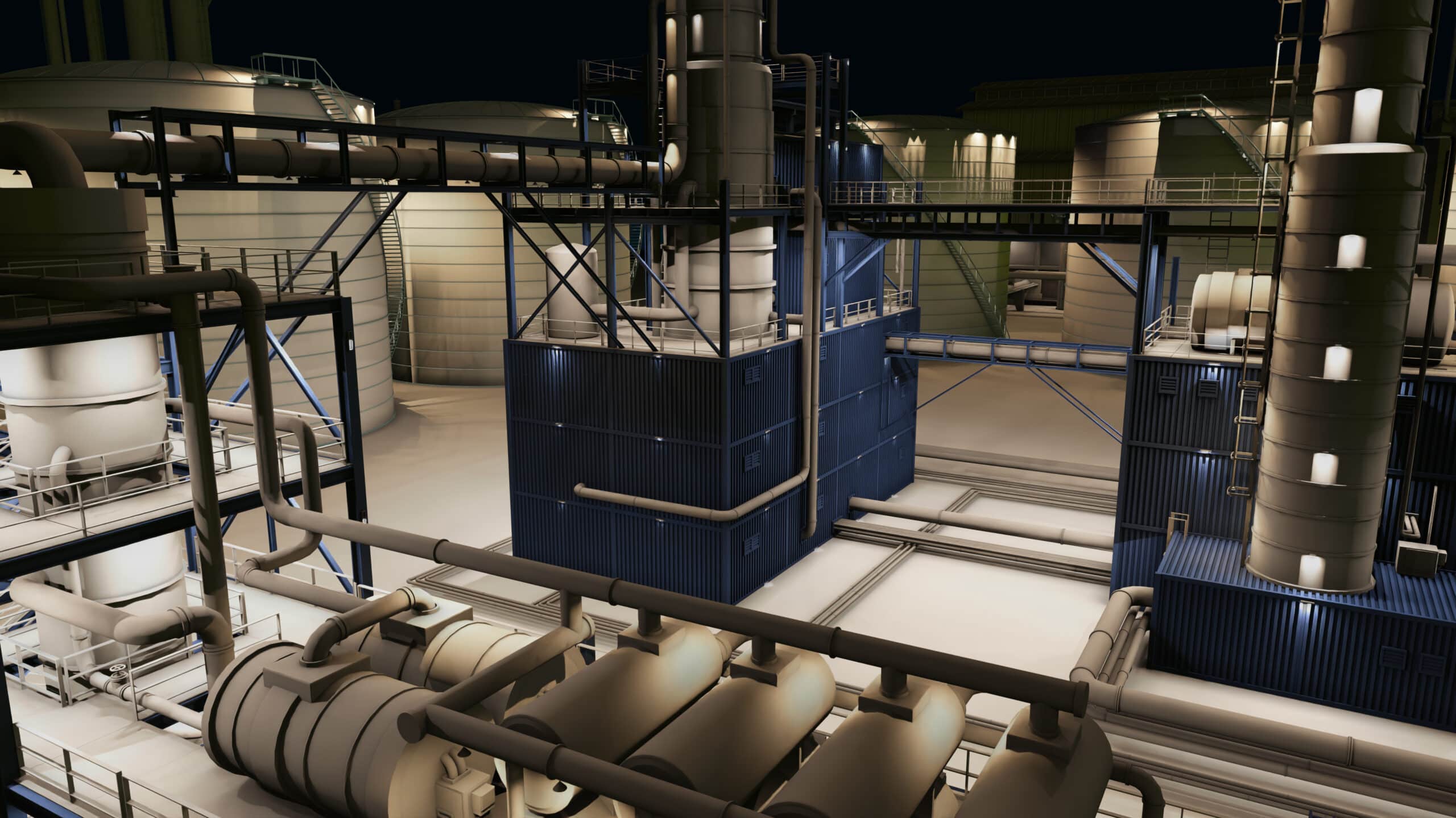 Scan 3D d'une zone industriel