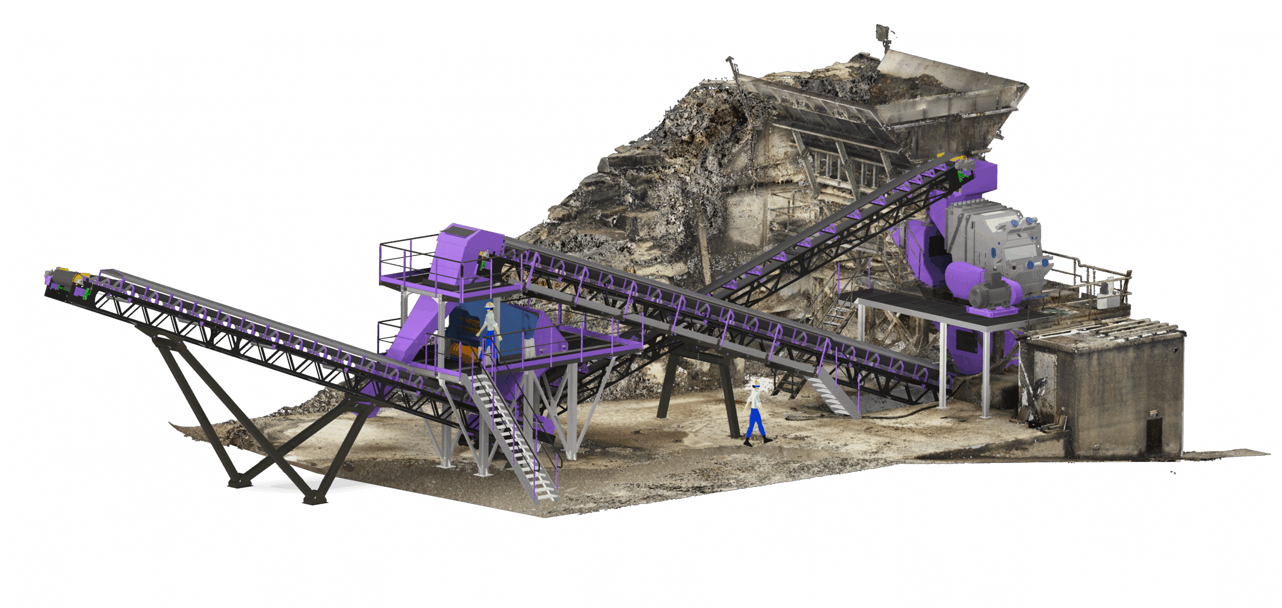 implantation d'infrastructure réalisée grâce à un scan 3D
