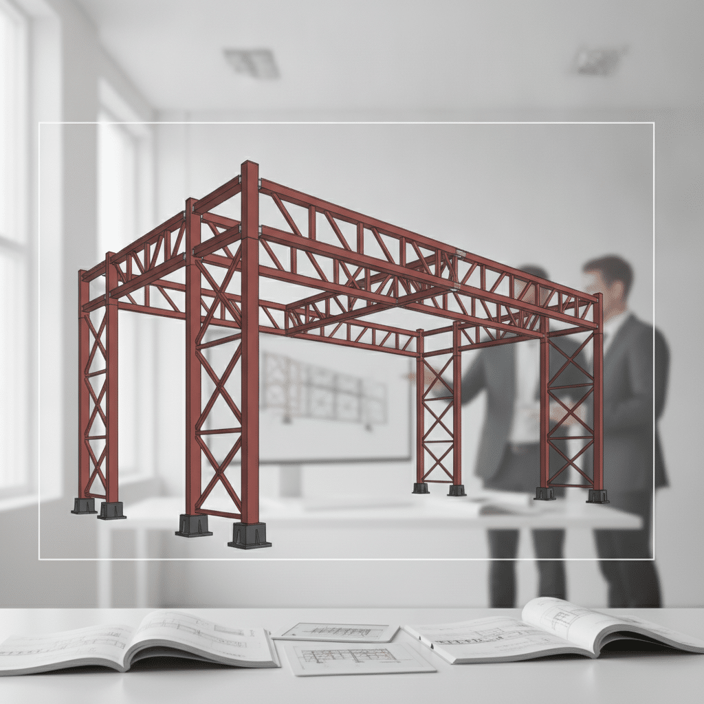 Maquette BIM structure métallique Eurocodes 2e génération ANDO