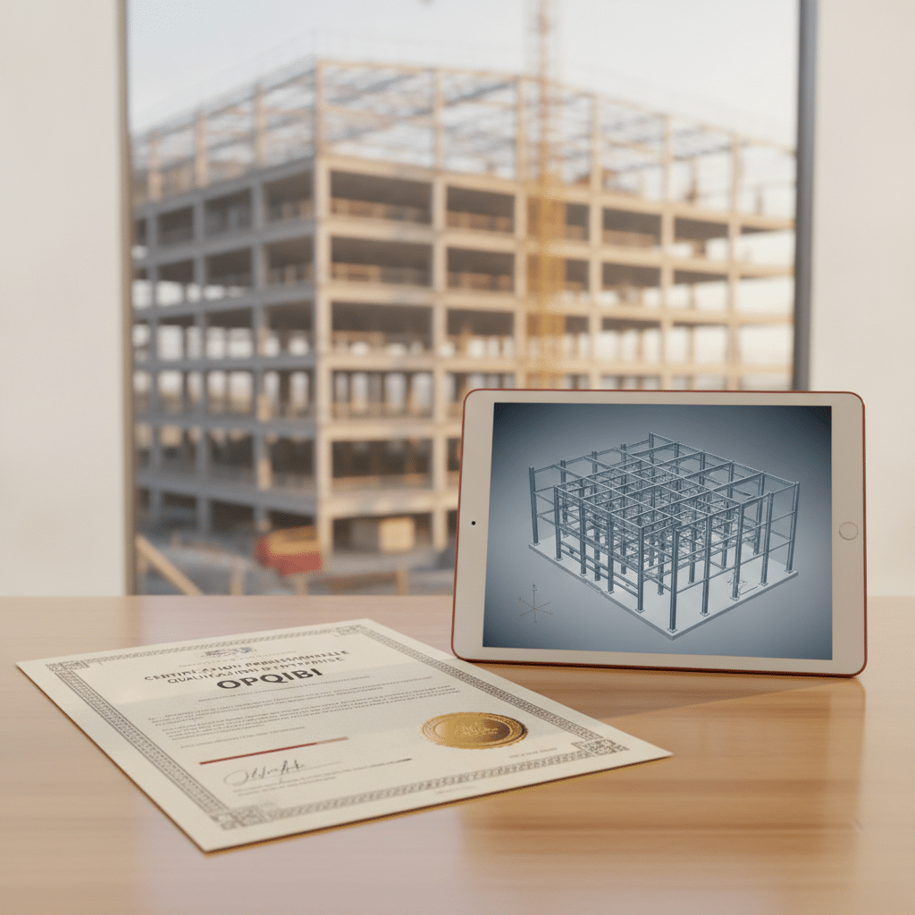 Certification OPQIBI et ingénierie des structures - Document officiel et modélisation BIM